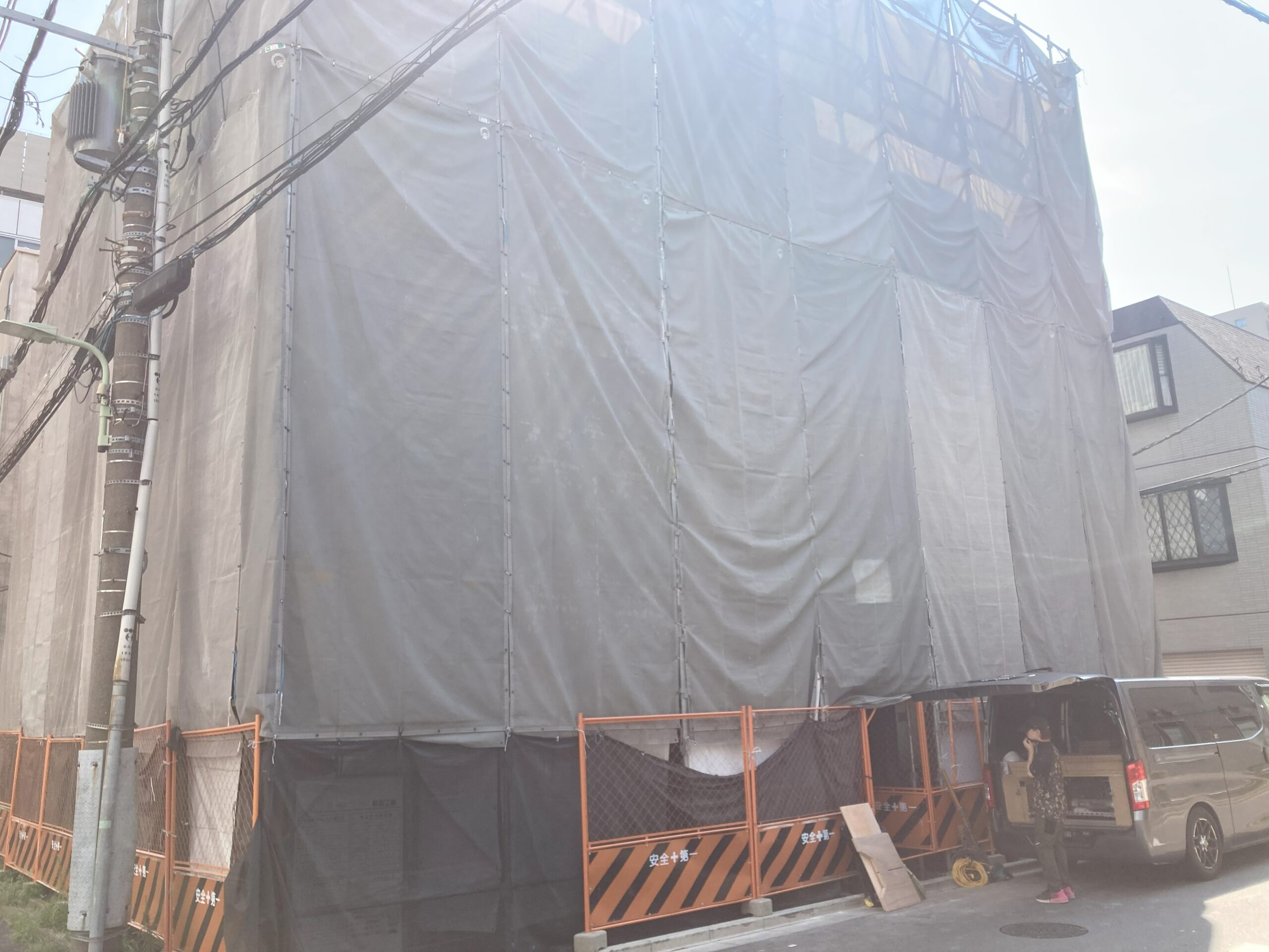 大田区大森海岸建築中RCマンション