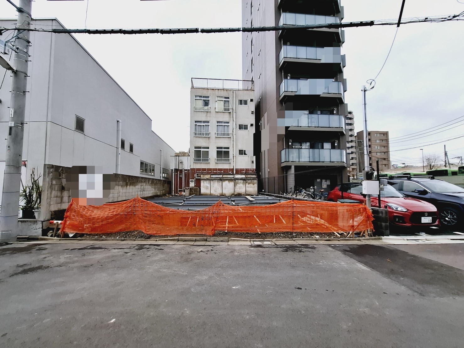 葛飾区白鳥建築中鉄骨マンション