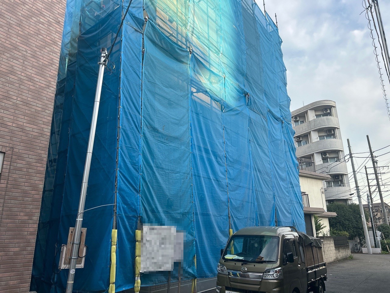 大田区多摩川建築中鉄骨マンション