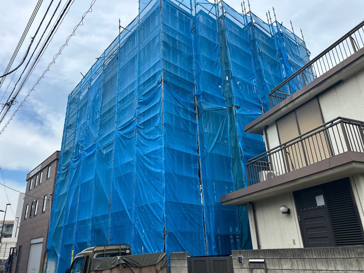 大田区多摩川建築中鉄骨マンション