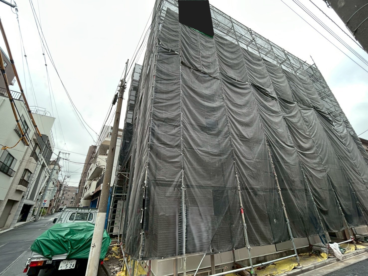 台東区日本堤 鉄骨4階建て建築中マンション