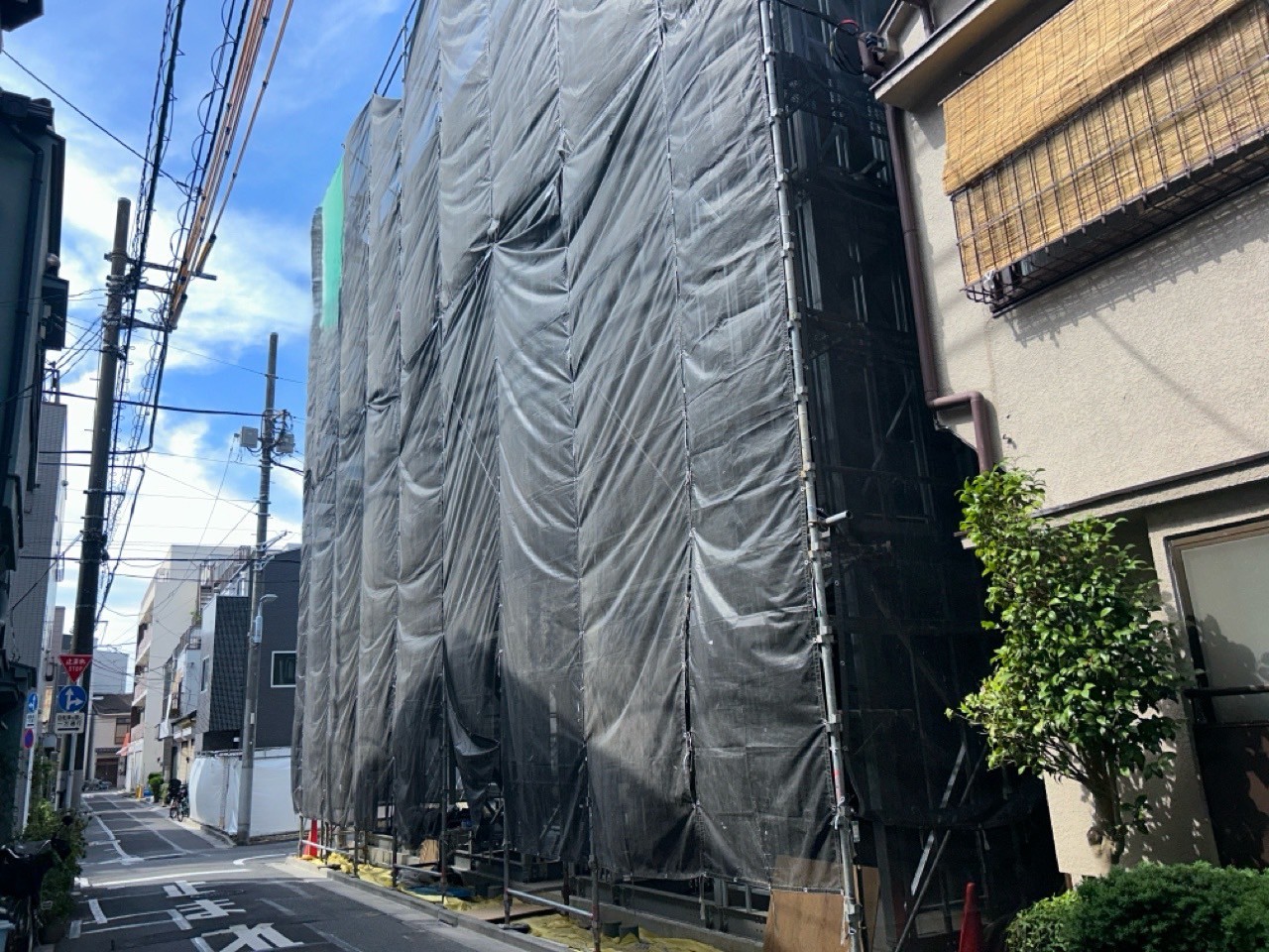 台東区日本堤 鉄骨4階建て建築中マンション