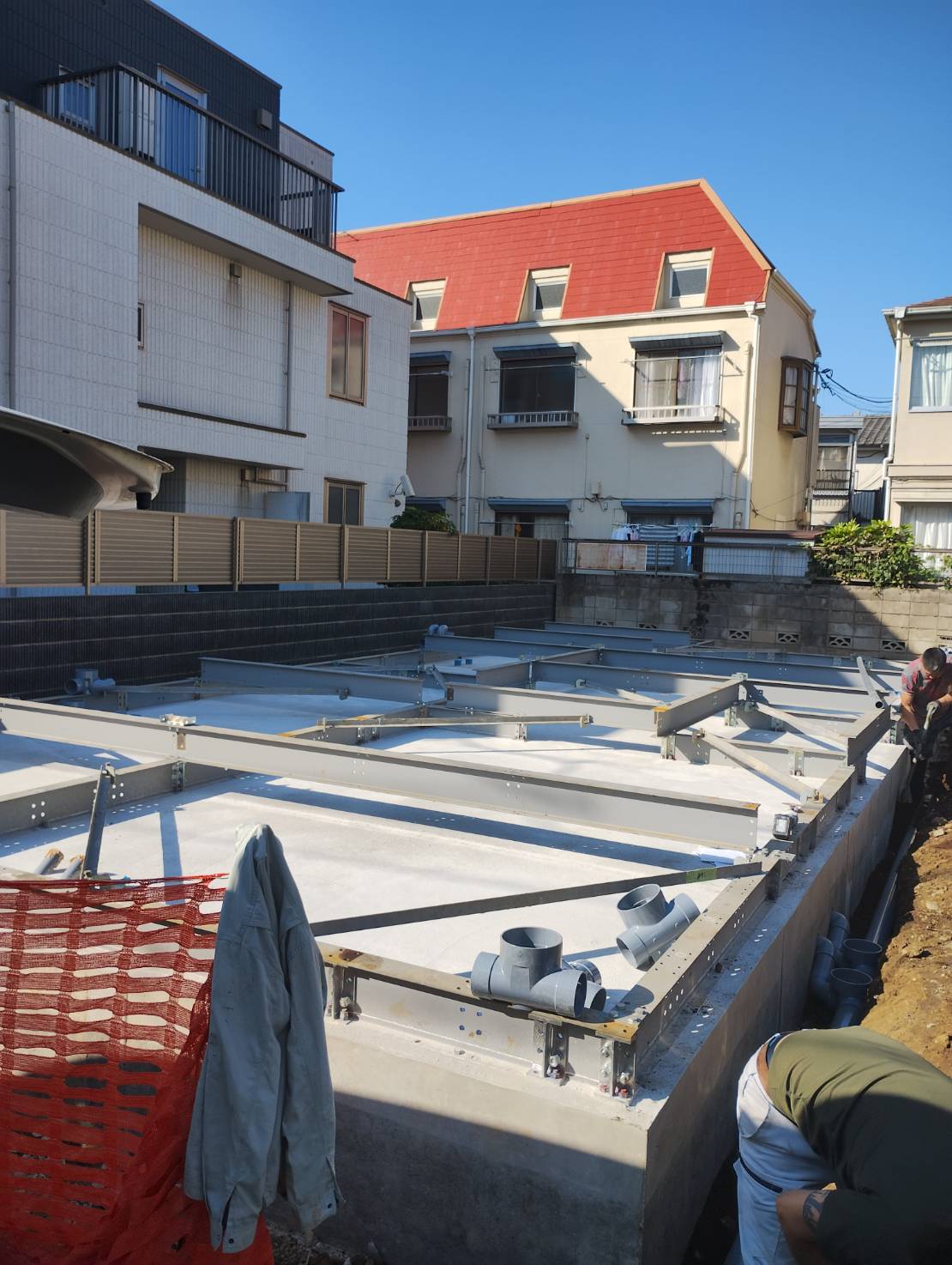 世田谷区桜上水建築中鉄骨マンション